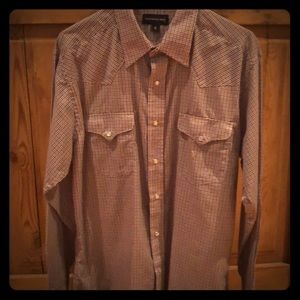 Panhandle Slim Men’s L Pearl Snap Button Down LS